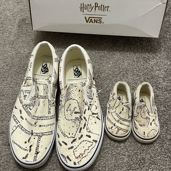Vans Other - Vans father/child Sneakers - Cream Map Print